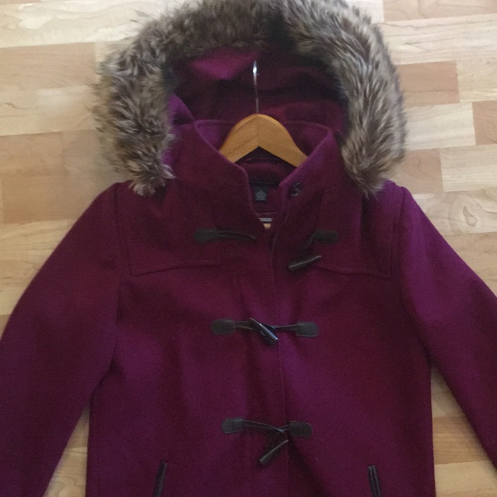 Tommy Hilfiger plum coat